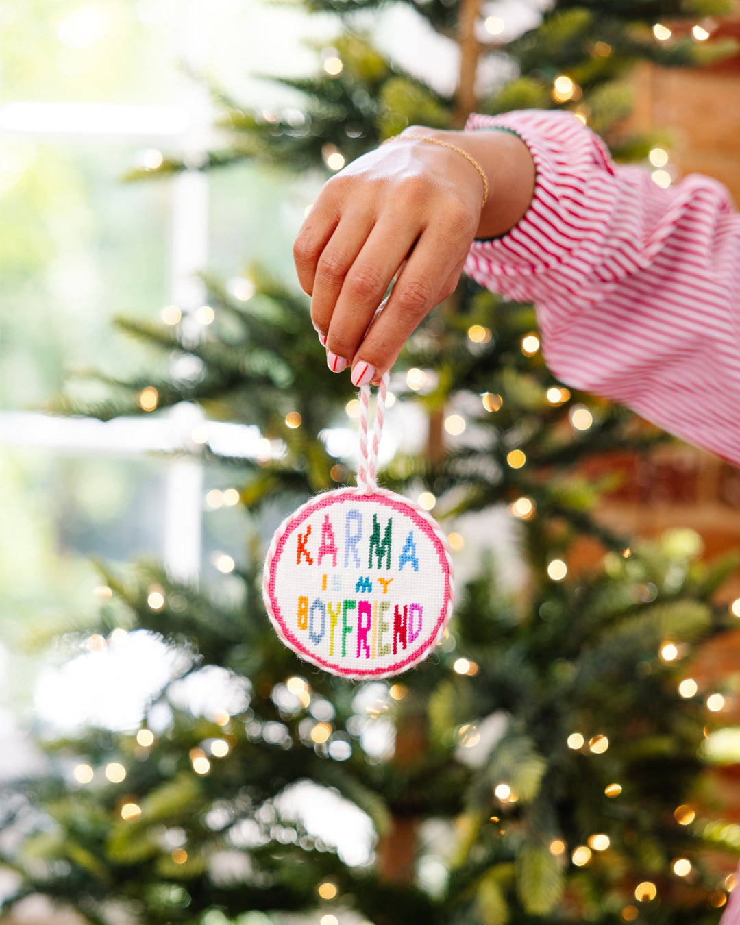 Needlepoint Ornament - Karma