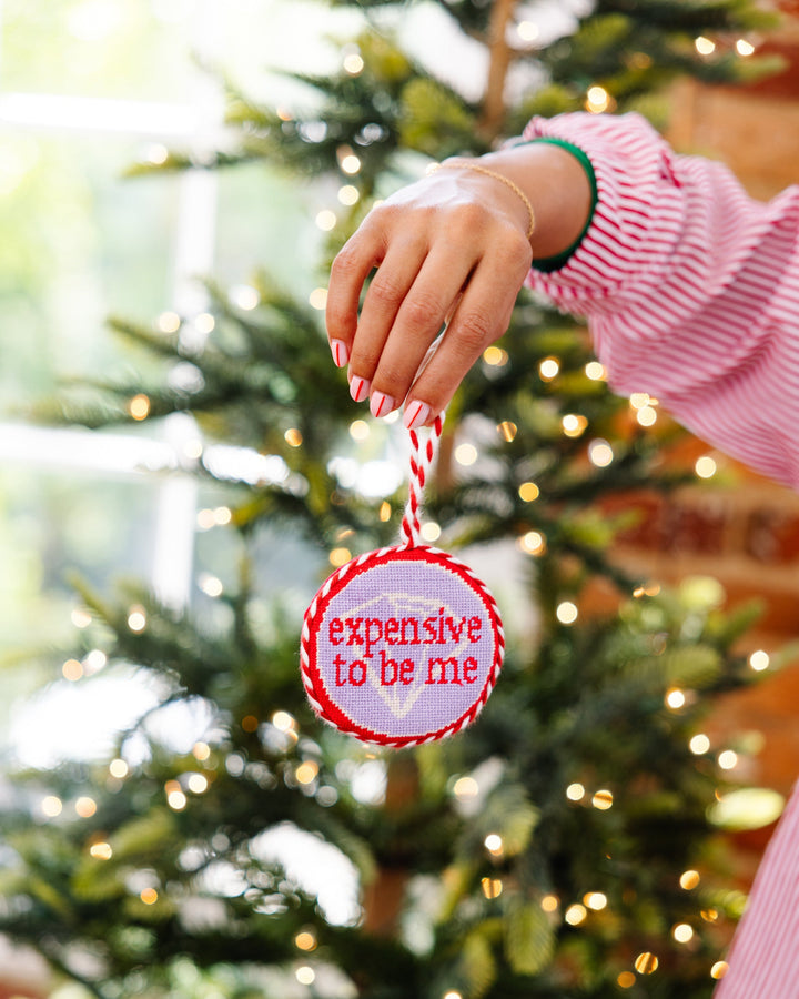 Needlepoint Ornament - Expensive To Be Me