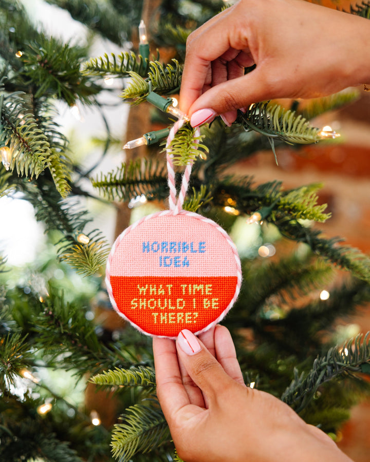 Needlepoint Ornament - Horrible Idea