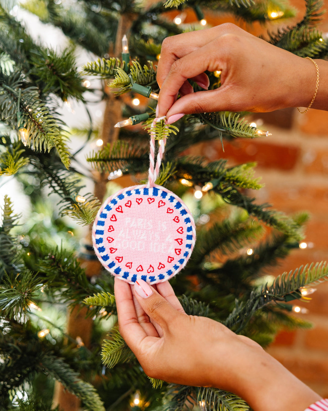 Needlepoint Ornament - Paris