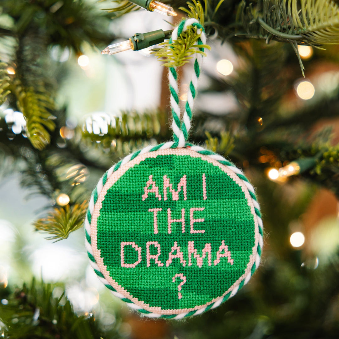 Needlepoint Ornament - Drama