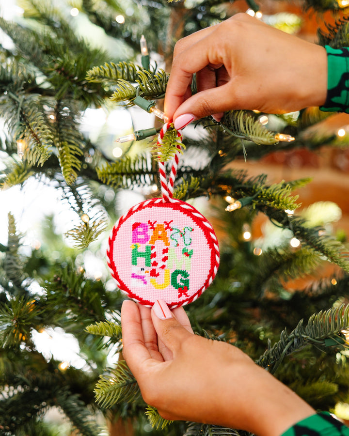 Needlepoint Ornament - Bah Humbug
