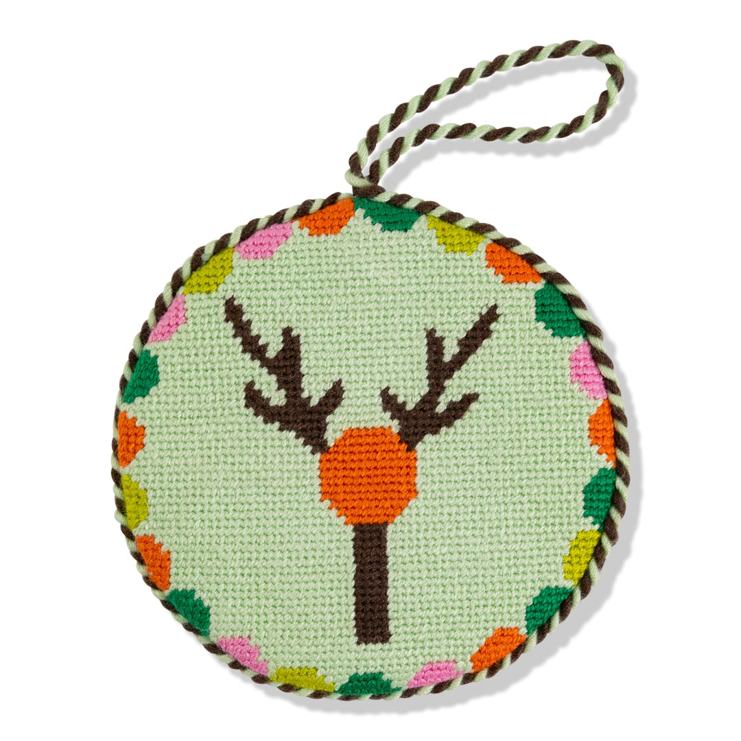 Needlepoint Monogram Ornament - Y