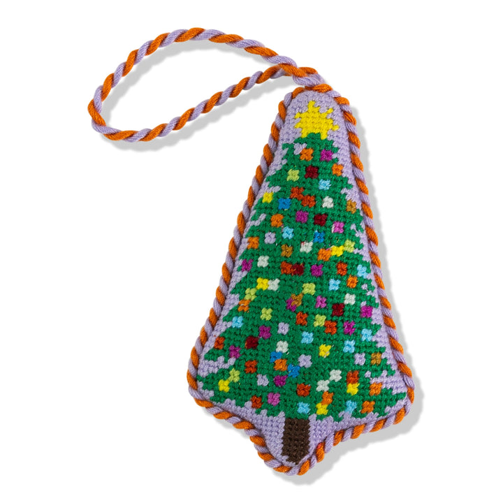 Needlepoint Icon Ornament - Christmas Tree