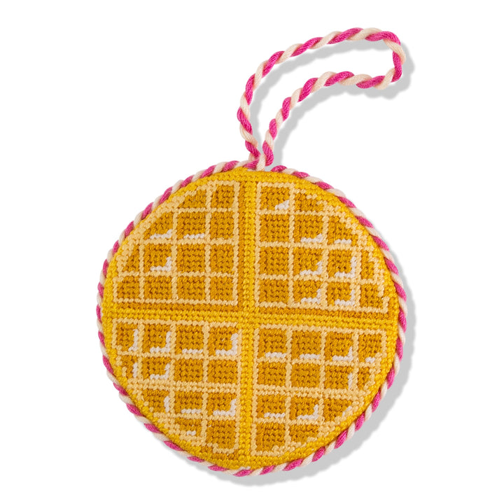 Needlepoint Icon Ornament - Waffle