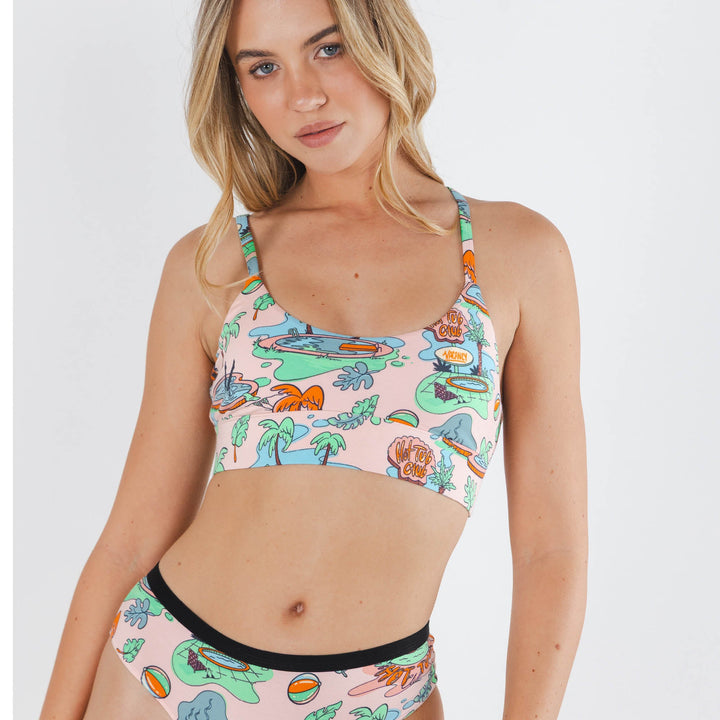 The Motel Hotel | Palm Springs Tropical Boob Hammock™ Scoop Bralette