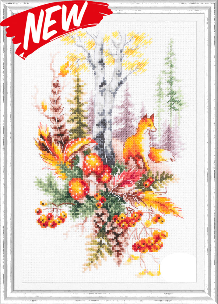 Autumn Forest Spirit Counted Cross Stitch Kit by Magic Needle 250-698