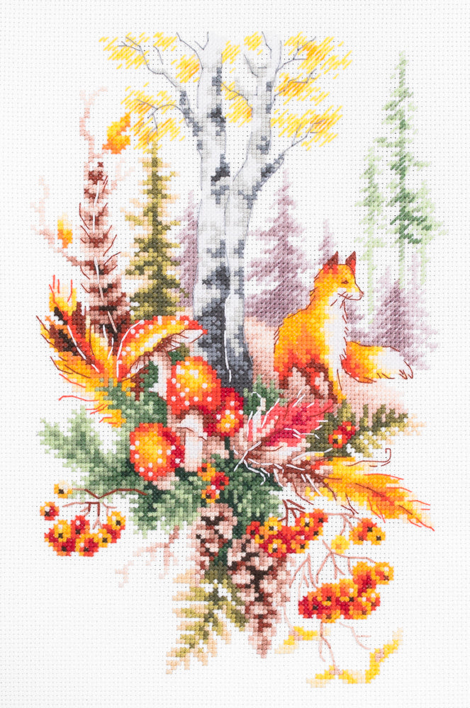 Autumn Forest Spirit Counted Cross Stitch Kit by Magic Needle 250-698