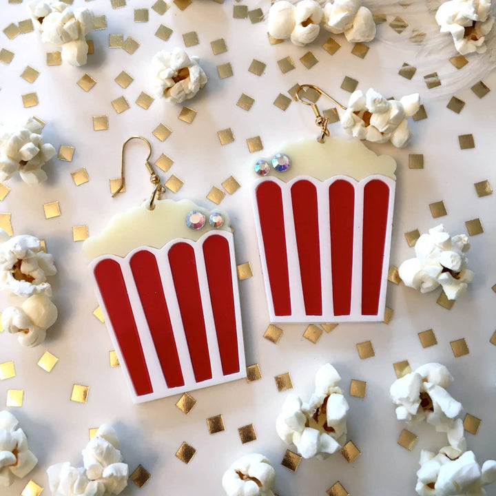 Movie Popcorn Statement Earrings