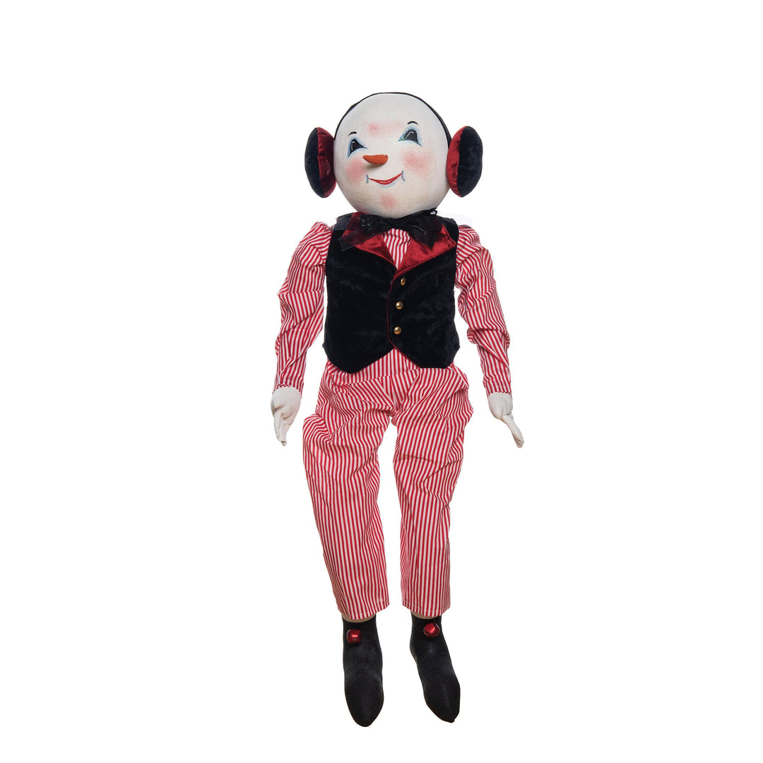 Sheldon Snowman Gathered Traditions Art Doll