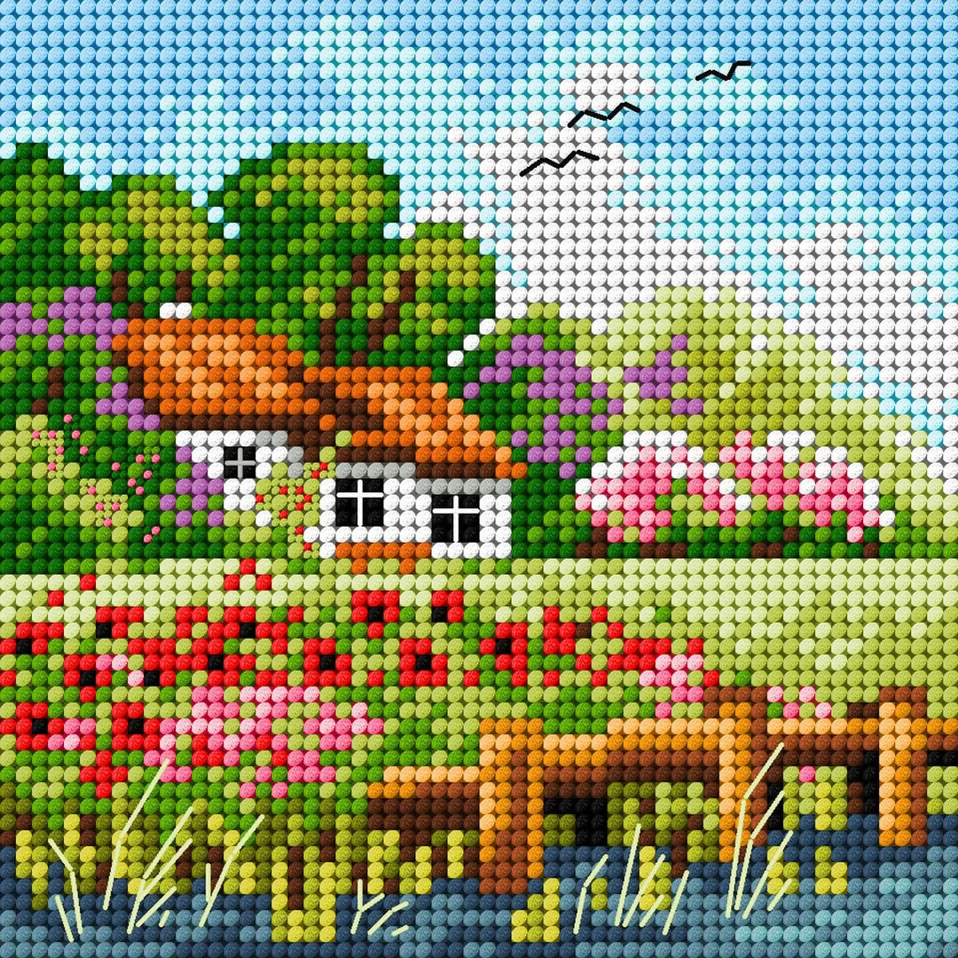 Gobelin canvas for halfstitch without yarn Four Seasons - Summer 2588D