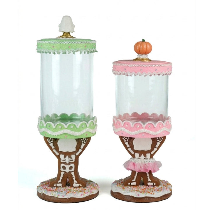 Gingerdead Jack and Jill Candy Canisters Set of 2 | Halloween Decor | Katherine's Collection