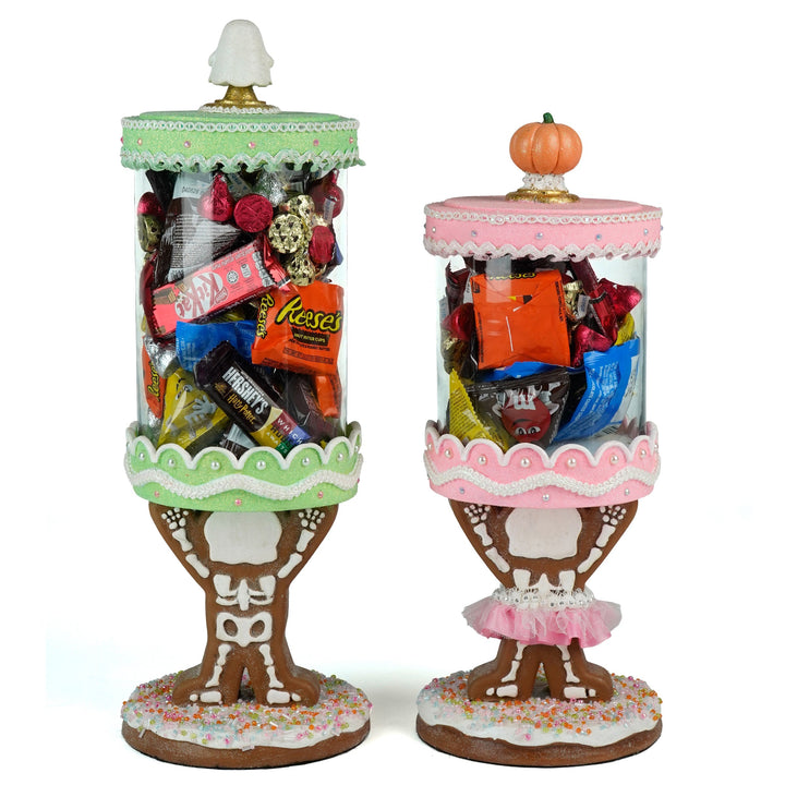 Gingerdead Jack and Jill Candy Canisters Set of 2 | Halloween Decor | Katherine's Collection