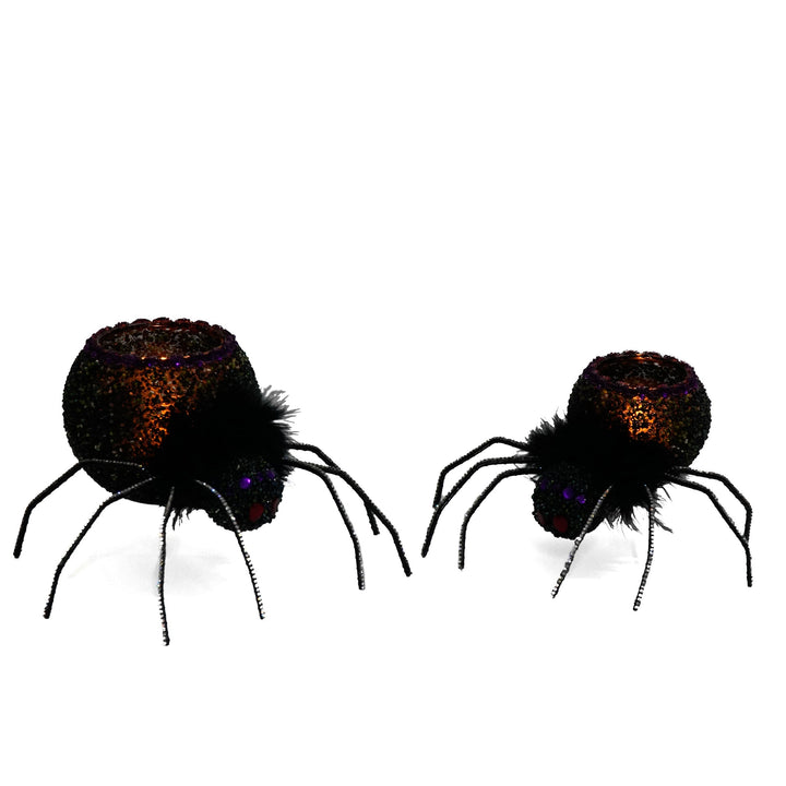Spider Tea Lights Set of 2 | Halloween Decor | Katherine's Collection