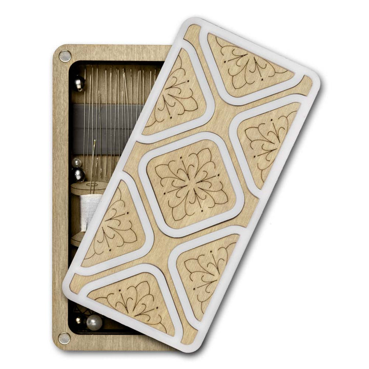 Magnetic Needle Case Large – “Light Stone Geometry” FLZB(N)-182