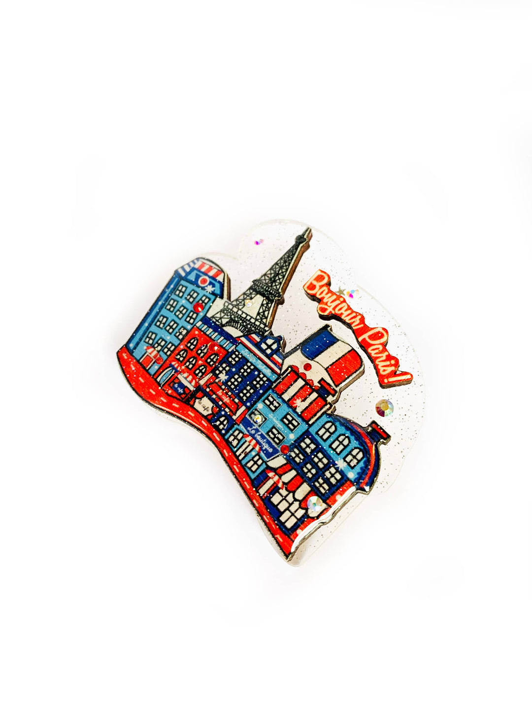 Bonjour Paris Brooch by Rosie Rose Parker