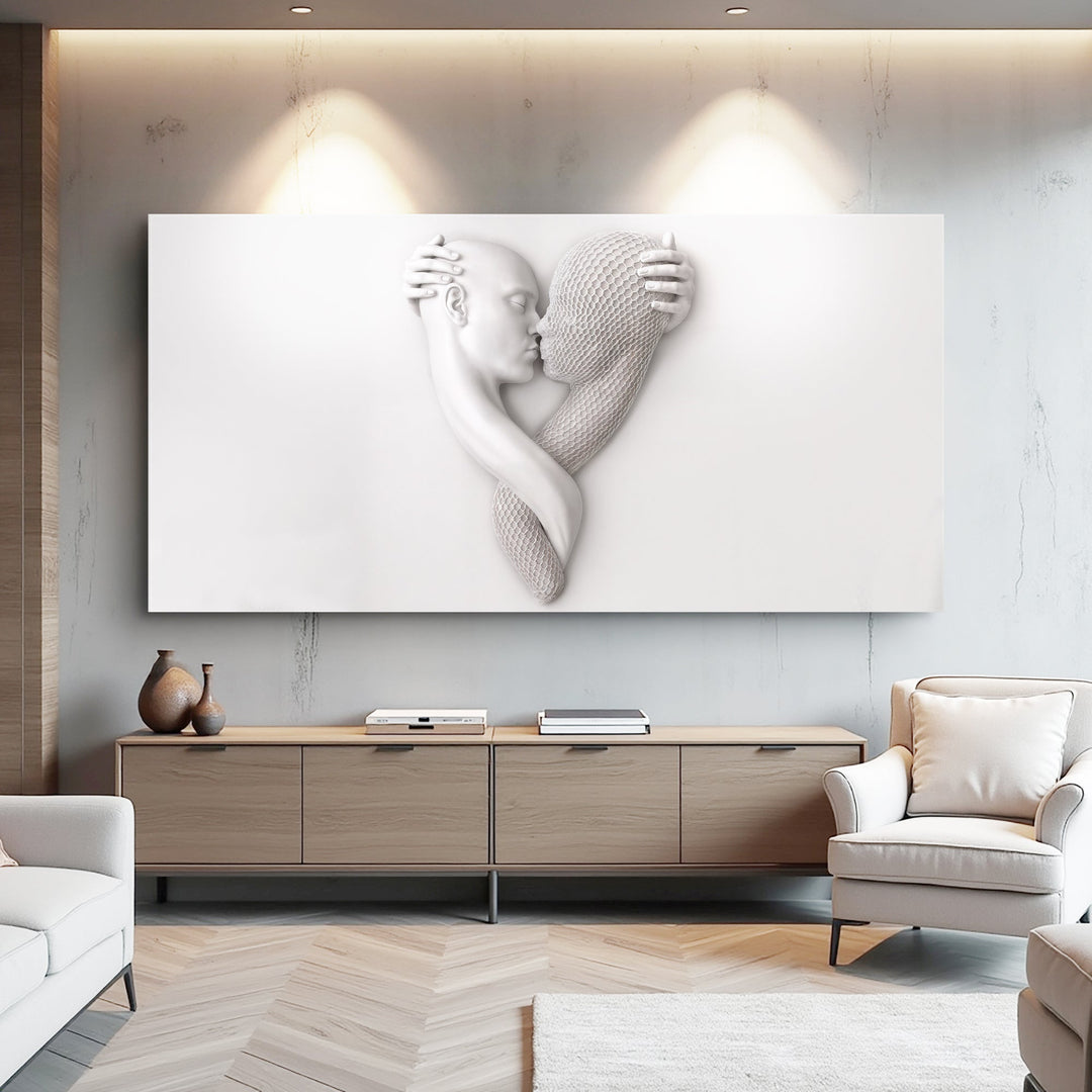 Eternal Love Figure Abstract Wall Art VI