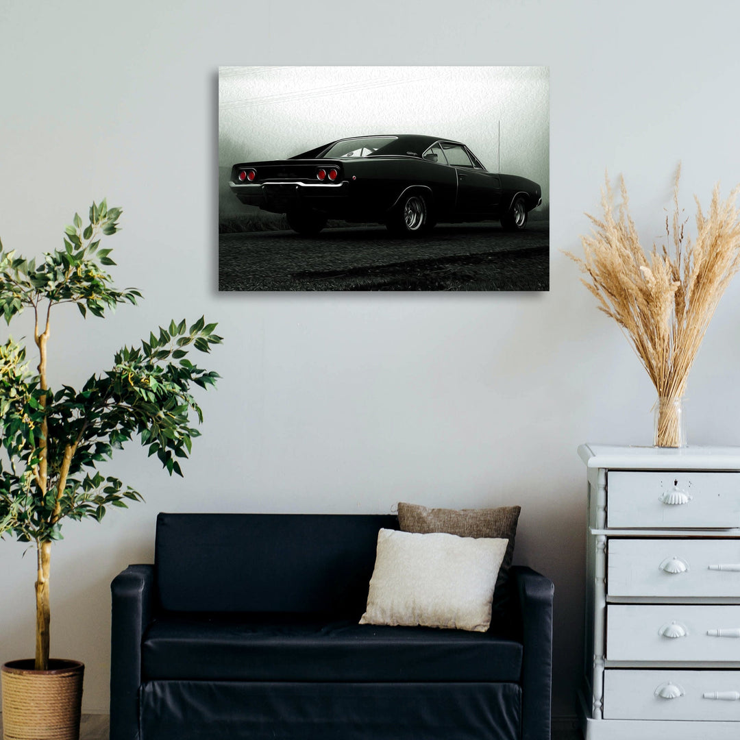 Race Car Vintage Canvas Wall Art
