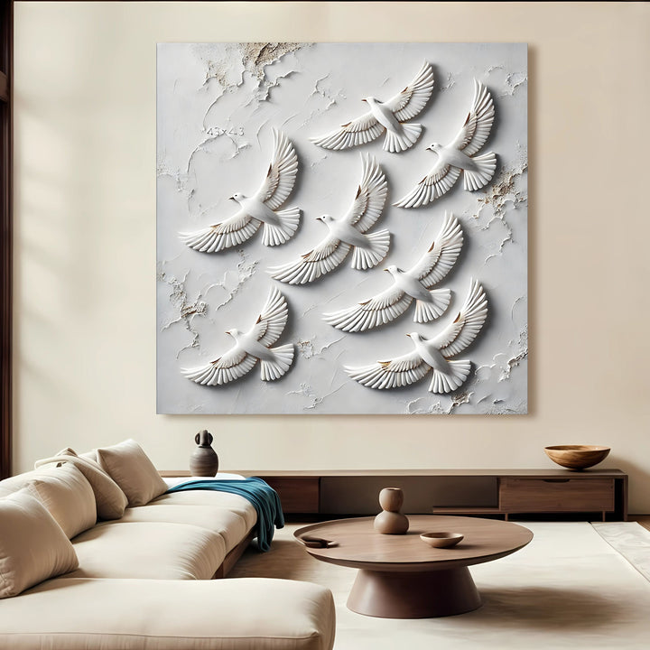 3D Birds Wall Art
