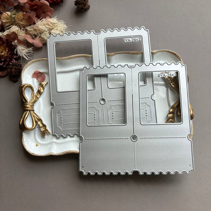 Double Window Scrapbooking Cutting Die by Wizardi QJ06