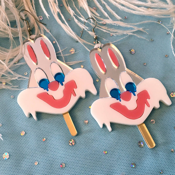 Melty Bugs Bunny Popsicle Earrings