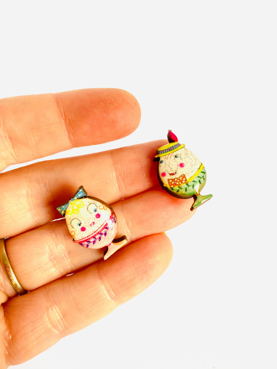 Little Easter Egg Studs by Rosie Rose Parker