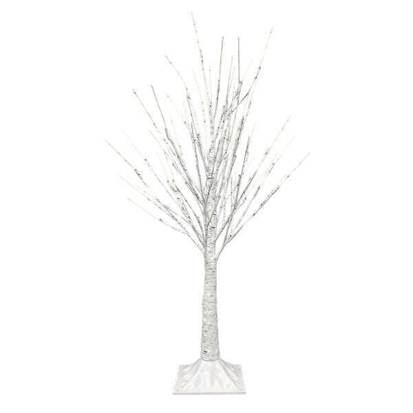 Old World Christmas 3 Ft Lit Winter White Birch Tree