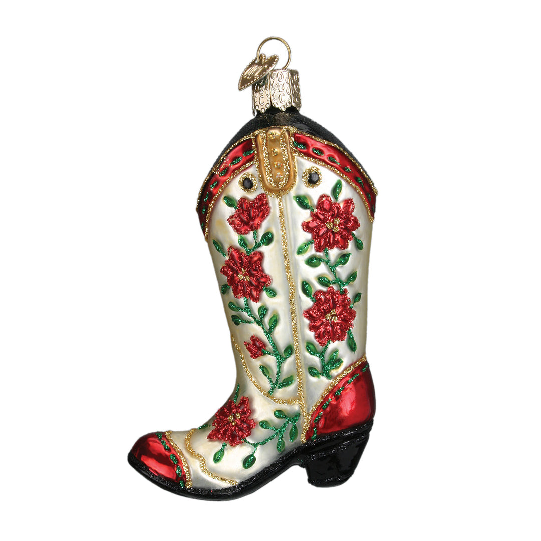 Christmas Cowgirl Boot