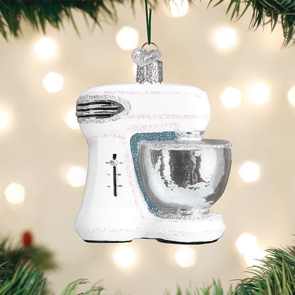 White Mixer Ornament