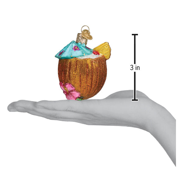 Tropical Coconut Drink Ornament