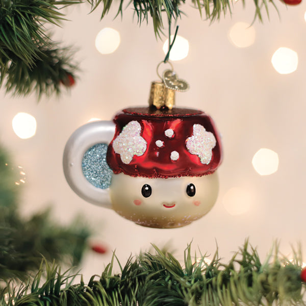 Mushroom Coffee Ornament