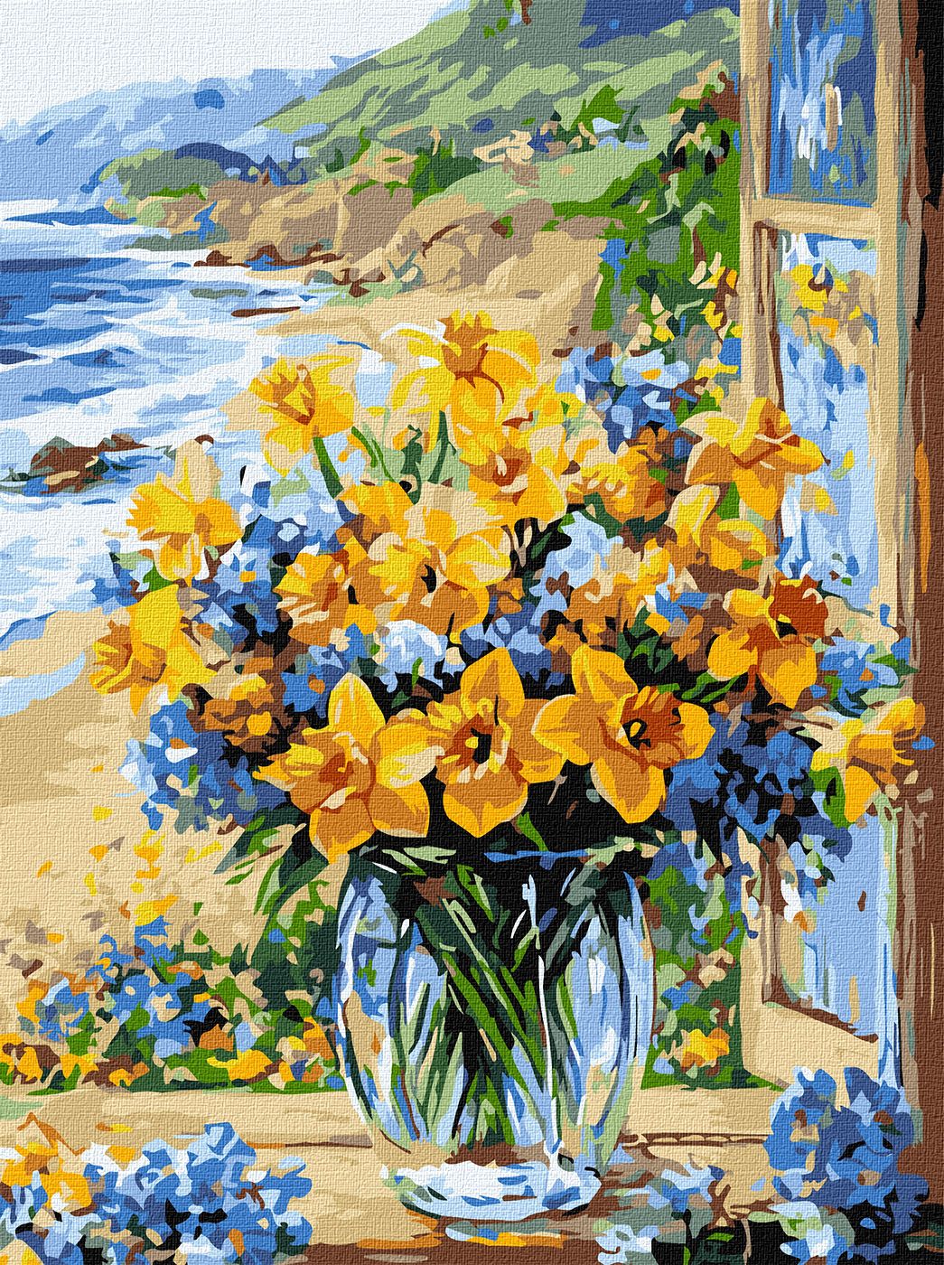 Painting by Numbers kit The flower coast KHO3301