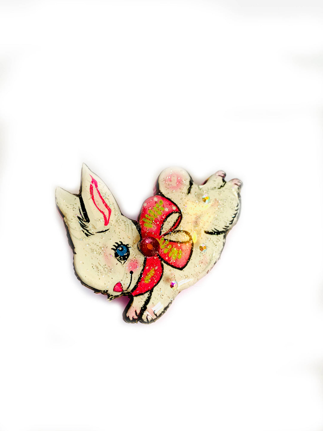 Jumping Layla Bunny Brooch