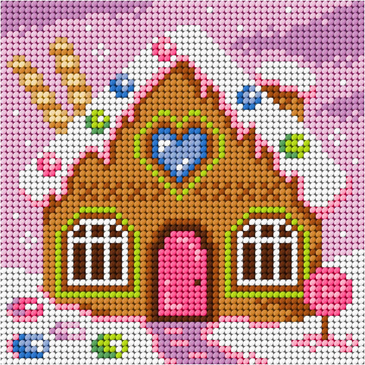 Gingerbread House Gobelin Canvas for Half Stitch by Orchidea 3606D