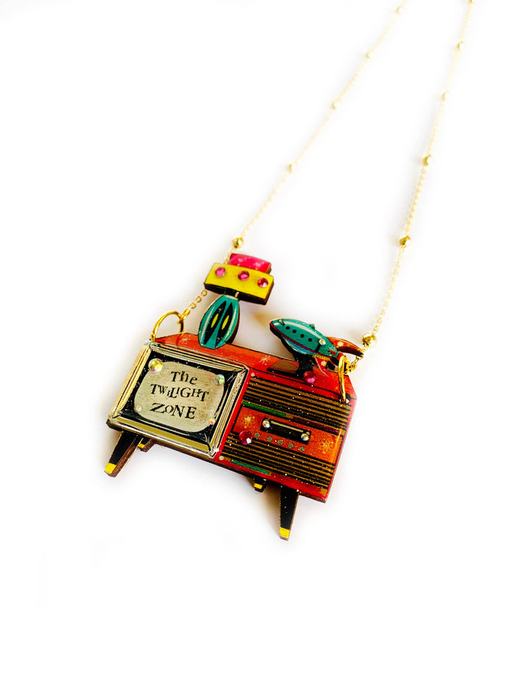 Retro TV Necklace by Rosie Rose Parker