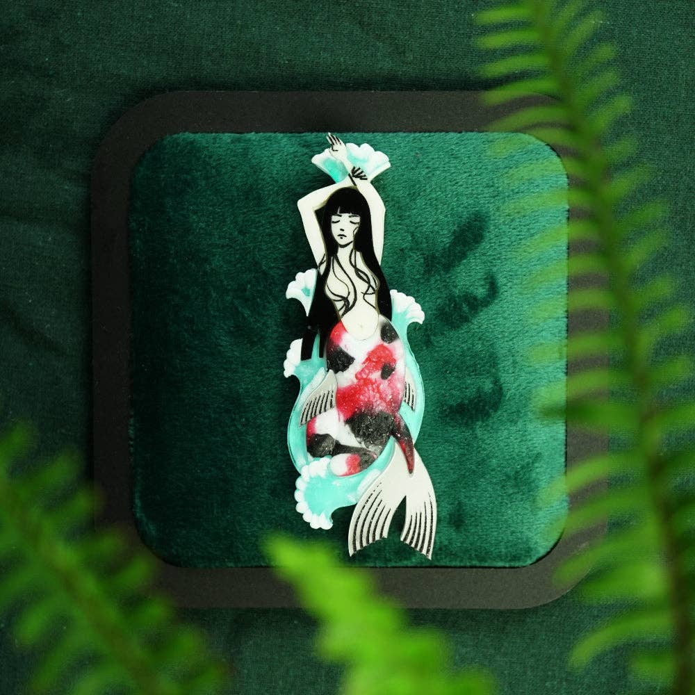 Koi Mermaid Brooch