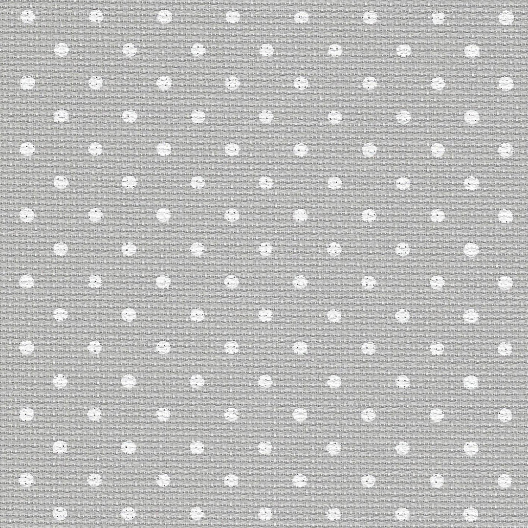 Precut  Zweigart Fein-Aida Petit Point 18 count Grey with White Points 3793/7349