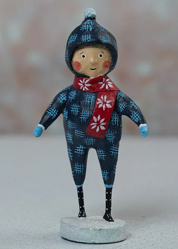 Snow Day Christmas Figurine by Lori Mitchell