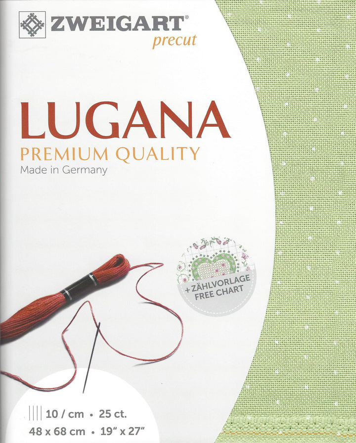 25-Count White Petit Points Precut Lugana Cross Stitch Fabric by Zweigart 3835/6349