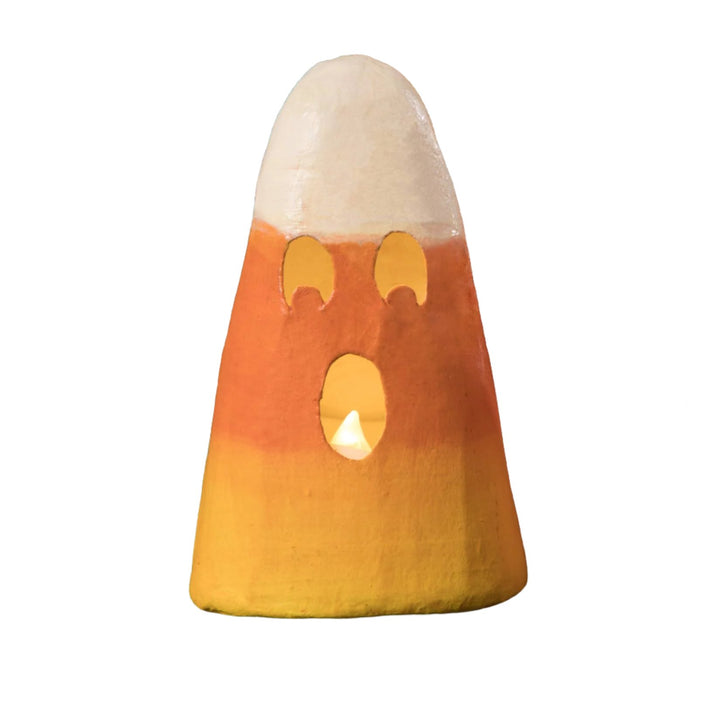 Set of 3 Candy Corn Luminaries by Bethany Lowe Designs