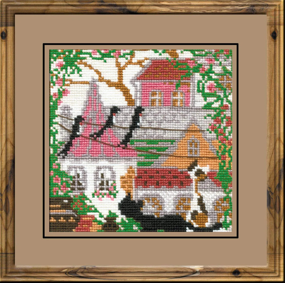 City & Cats Summer R612 Counted Cross Stitch Kit