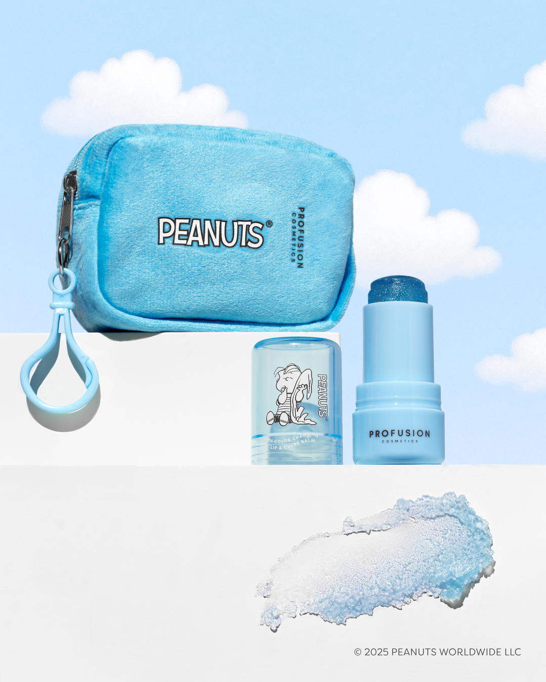 Peanuts 75th | Linus’s Cozy Tint PH Color Changing Balm & Security Blanket Pouch