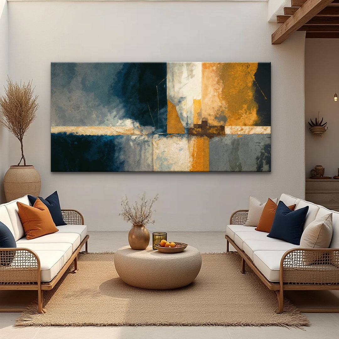 Abstract Geometric Lines Wall Art