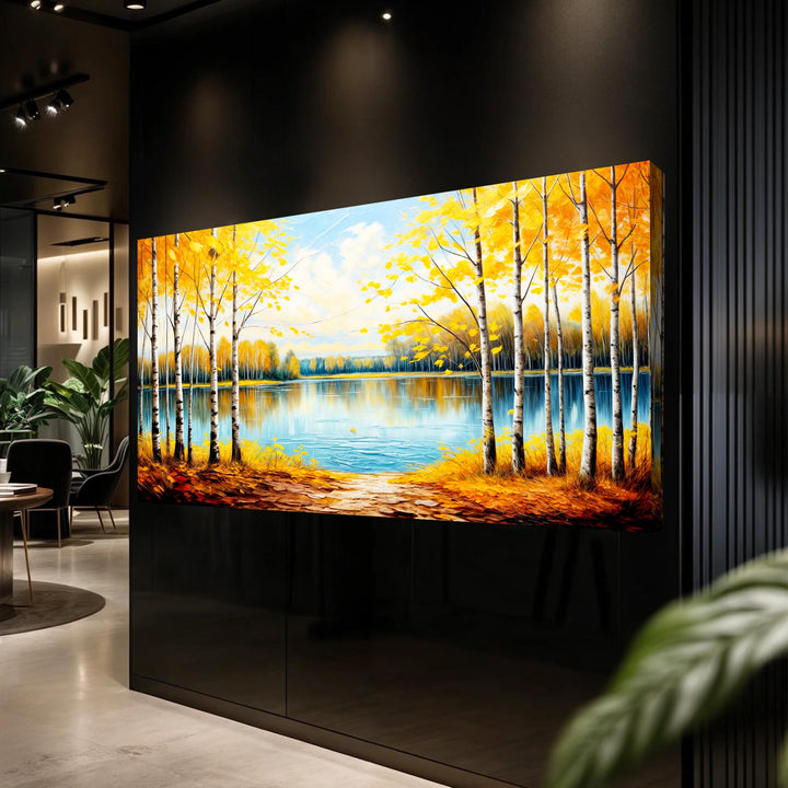 Autumn Whispers Impasto Wall Art