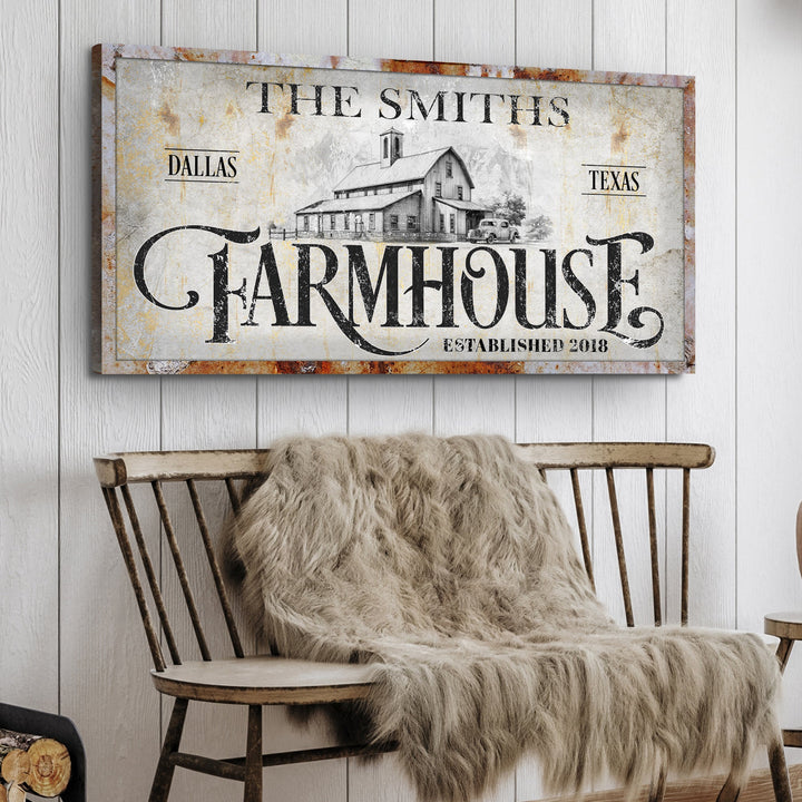 Rustic Vintage Farmhouse Sign