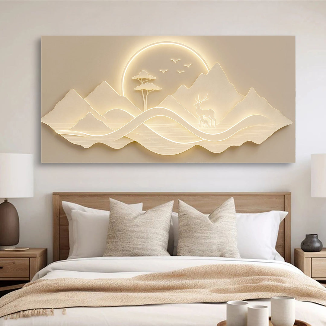 Modern Mountain Landscape Wall Art