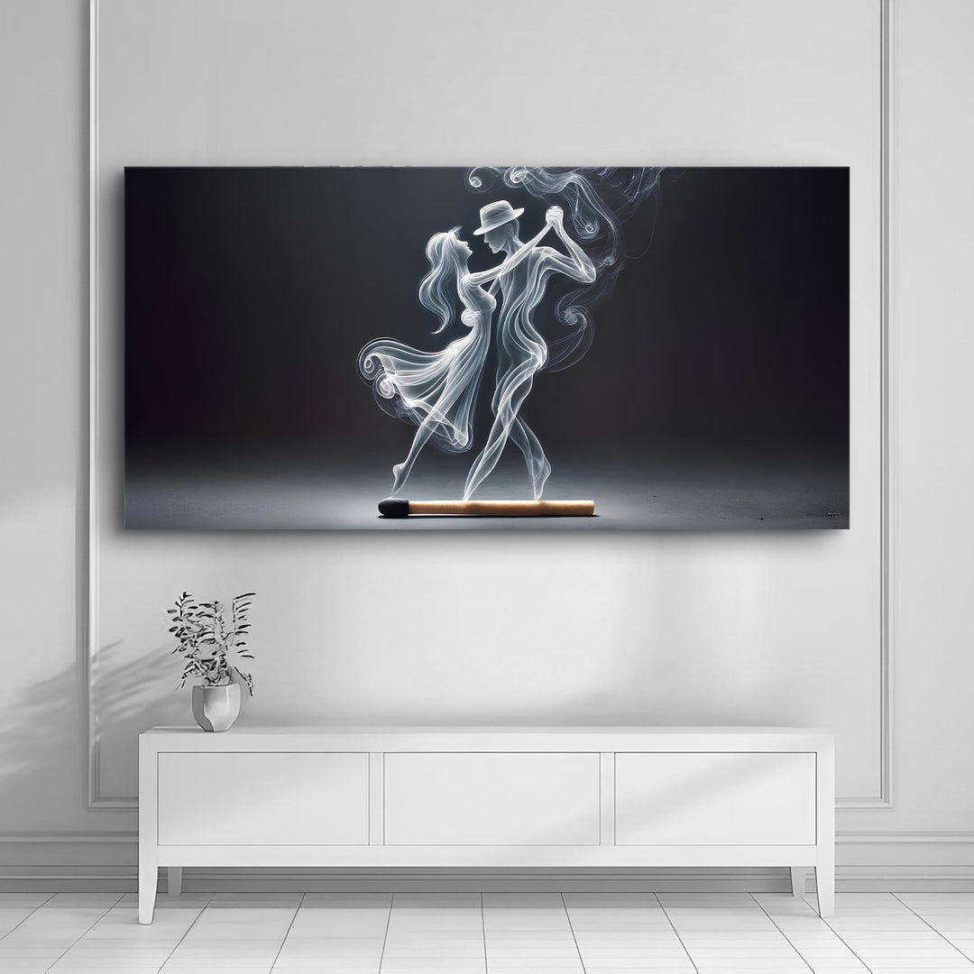 Modern Abstract Couple Dance Wall Art