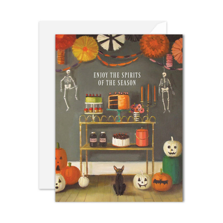 Enjoy The Spirits Of The Season Halloween Card