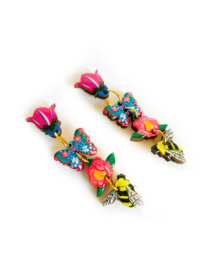 Floral Heaven Dangle Earrings by Rosie Rose Parker