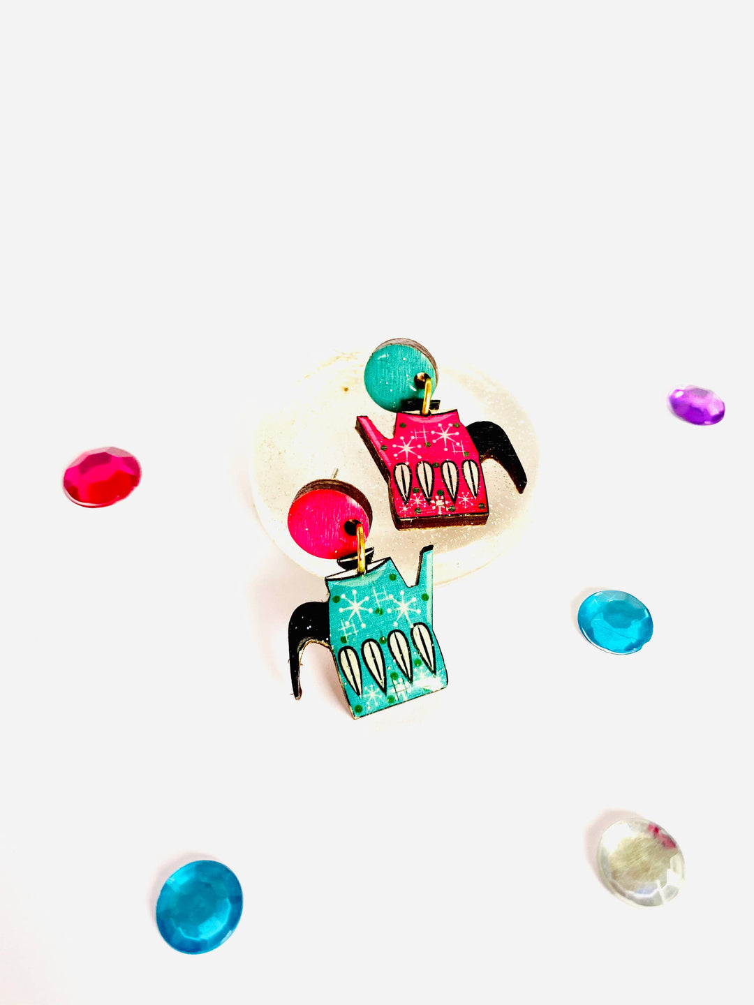 Vintage Teapot Earrings by Rosie Rose Parker